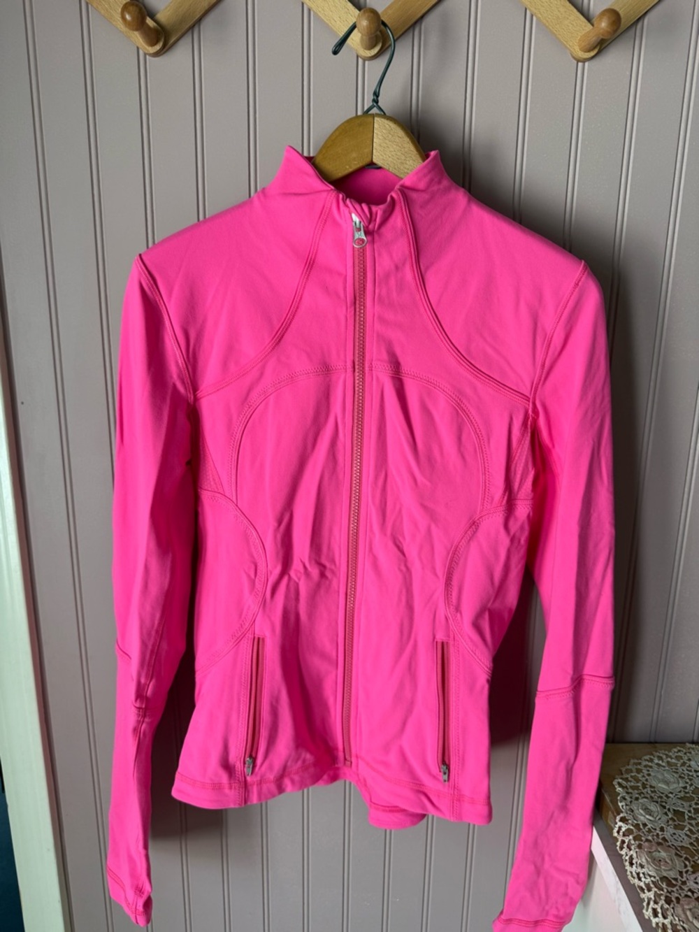 Lululemon pink define jacket- size 6